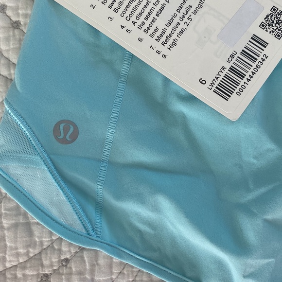 Icing Blue Lululemon Shorts - Picture 3 of 4